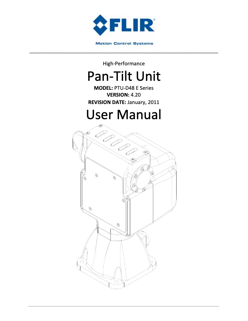 Page 1 de la notice Manuel utilisateur FLIR D48E