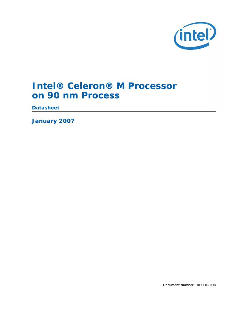 Image de la première page du manuel de l'appareil Celeron M 360