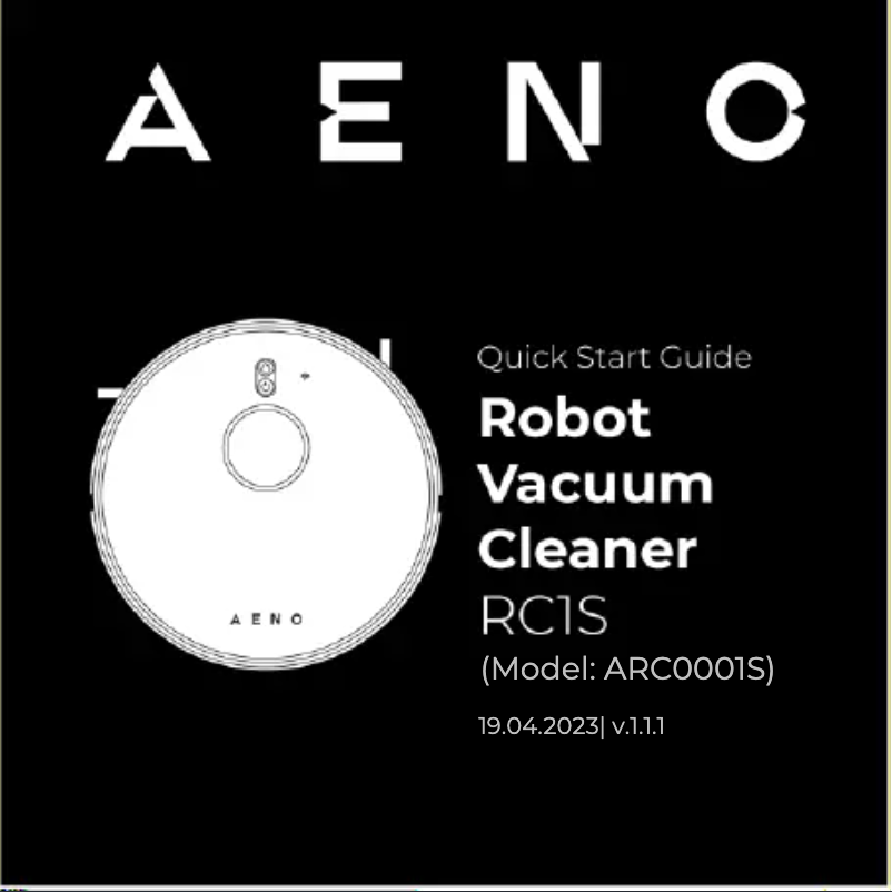 Page n°1 - Guide de démarrage rapide AENO RC1S