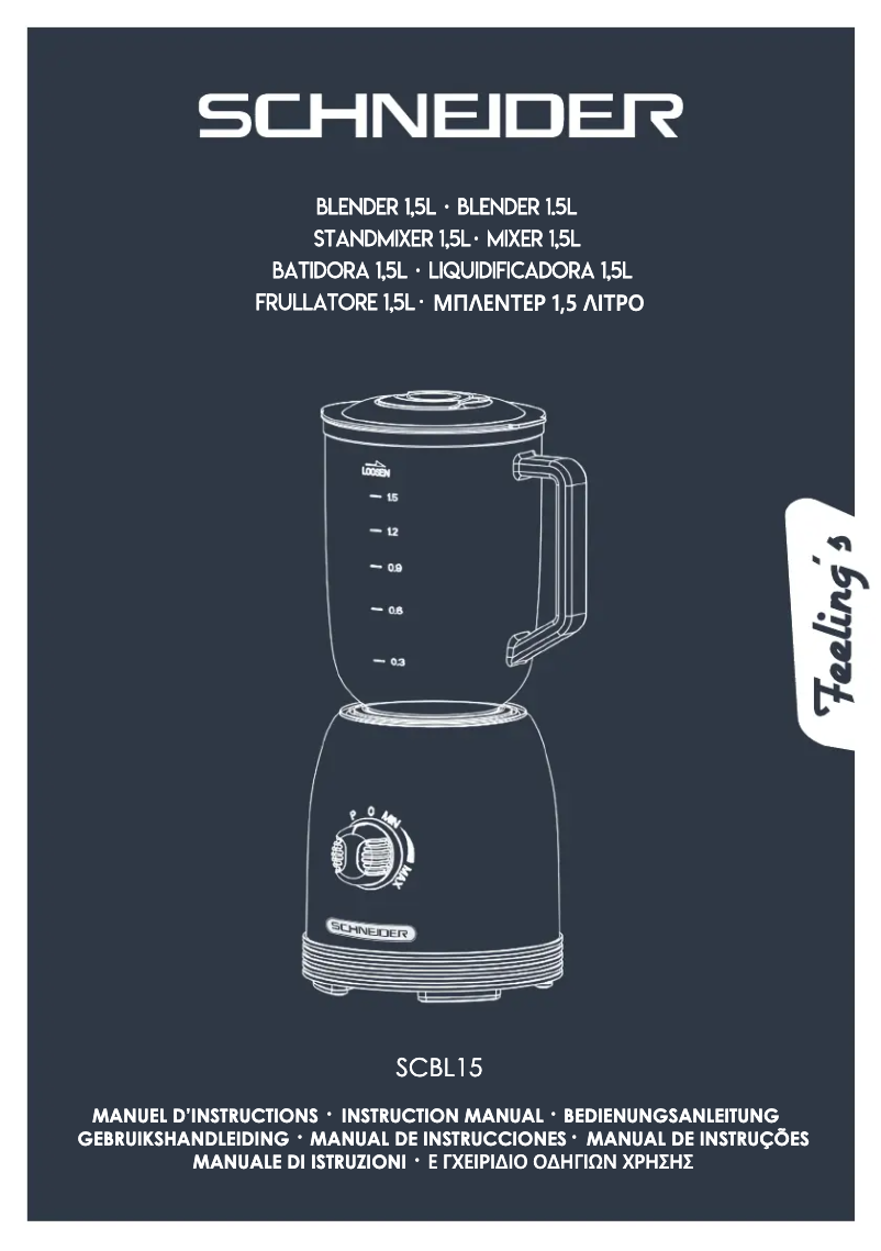 Page n°1 - Manuel utilisateur Schneider SCBL15BL
