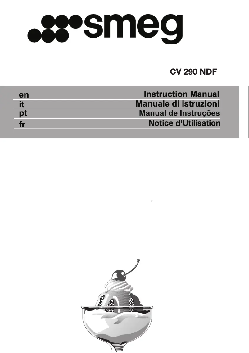 Image de la première page du manuel de l'appareil CV290NDF