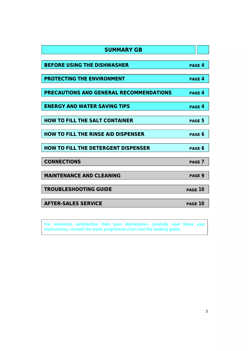 Page 1 of the manual User Manual Ignis ADL 833