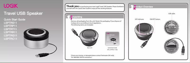 Página 1 del manual Manual de usuario Logik LSPTRP11