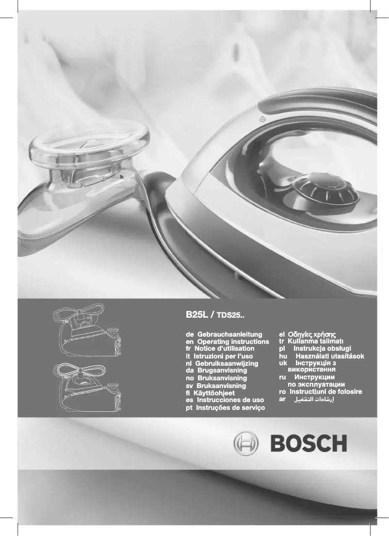 Page n°1 - Manuel utilisateur Bosch Sensixx TDS2510