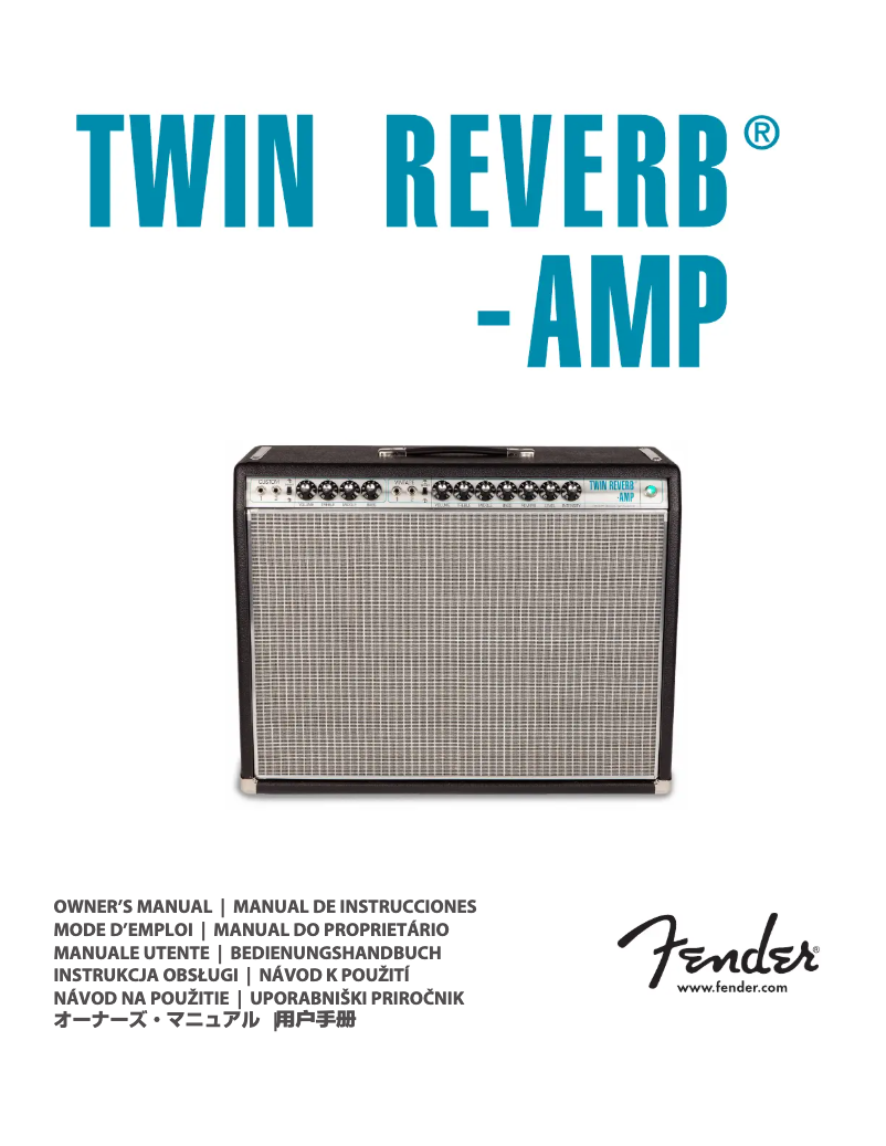 Page n°1 - Manuel utilisateur Fender ’68 Custom Twin Reverb