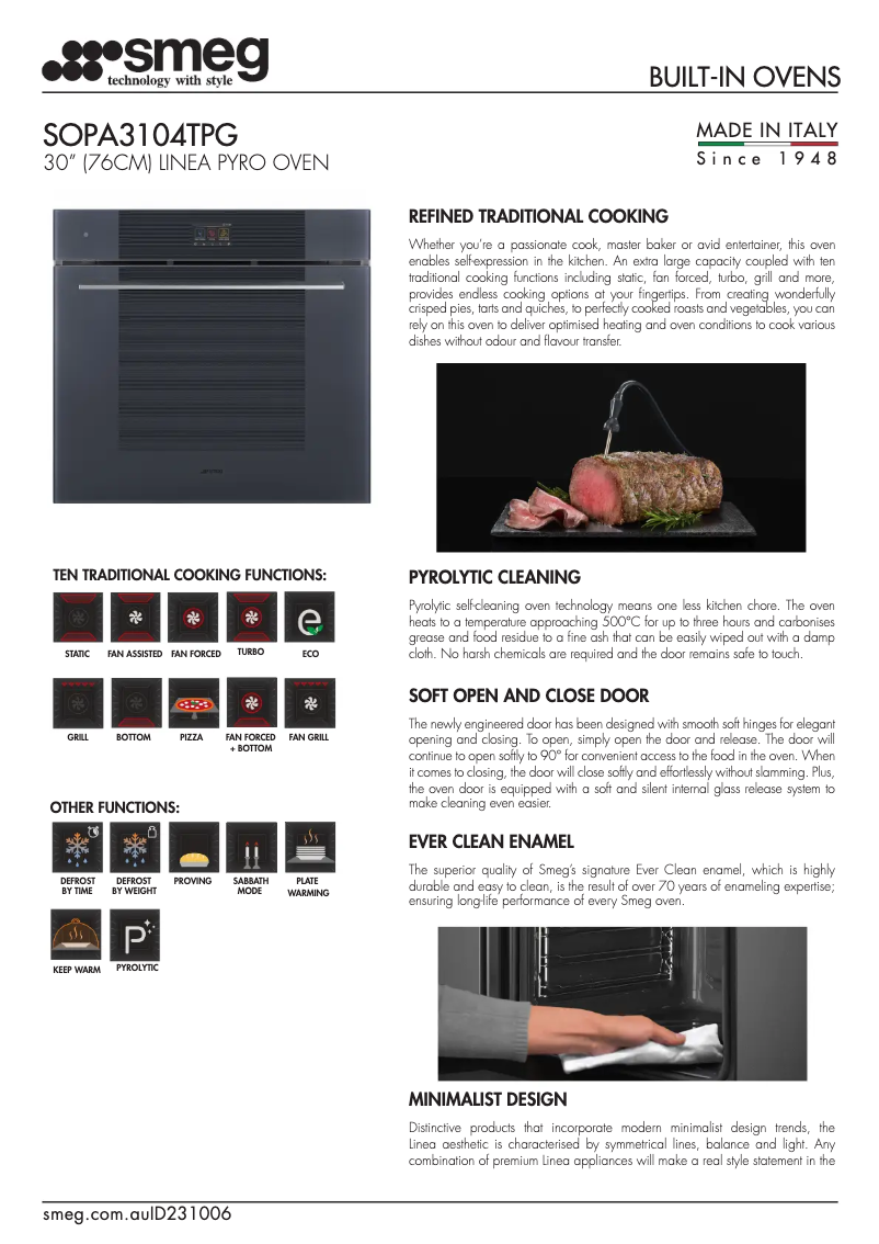 Image de la première page du manuel de l'appareil SOPA3104TPG