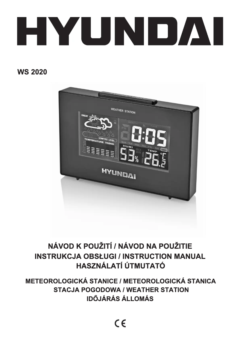 Image de la première page du manuel de l'appareil WS 2020