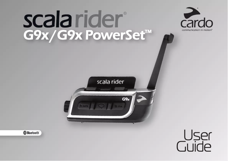 Page n°1 - Manuel utilisateur Cardo Scala Rider G9x Powerset