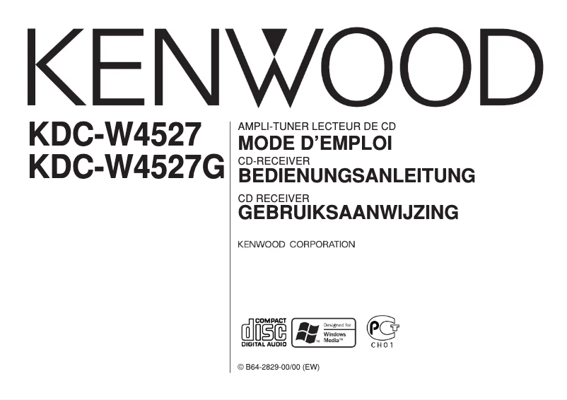 Página 1 del manual Manual de usuario Kenwood KDC-W4527G