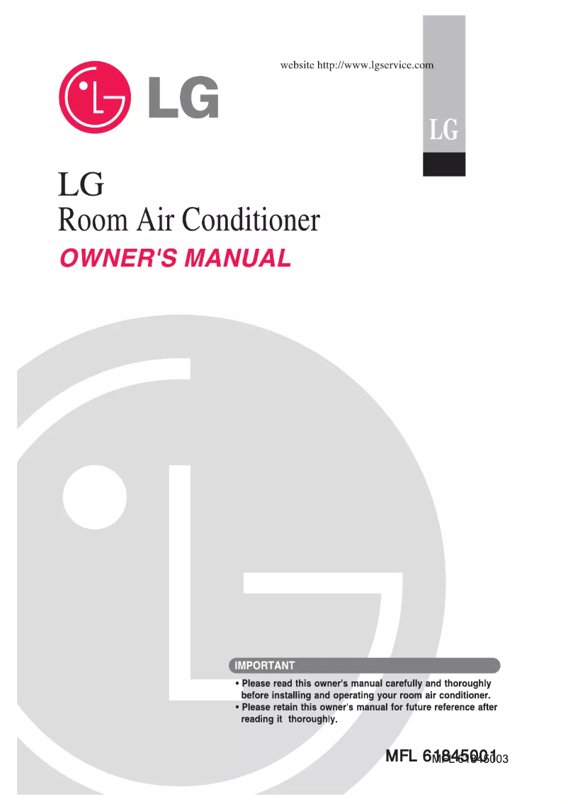 Page 1 of the manual User Manual LG GSNH186TMA0