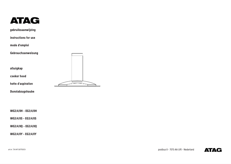 First page image of the manual for WG411S
