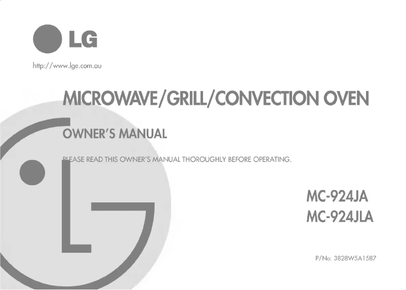 Página 1 del manual Manual de usuario LG MC-924JLA