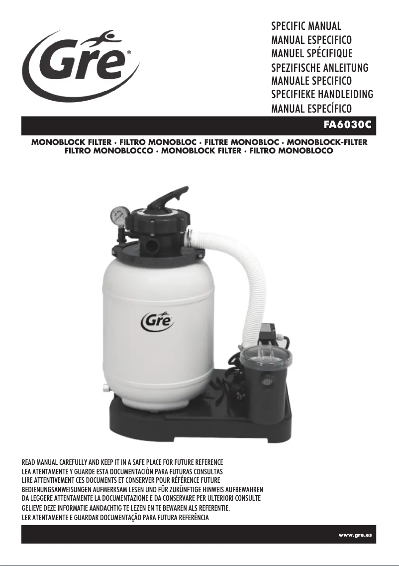 Page 1 de la notice Manuel utilisateur Gre KIT500WB