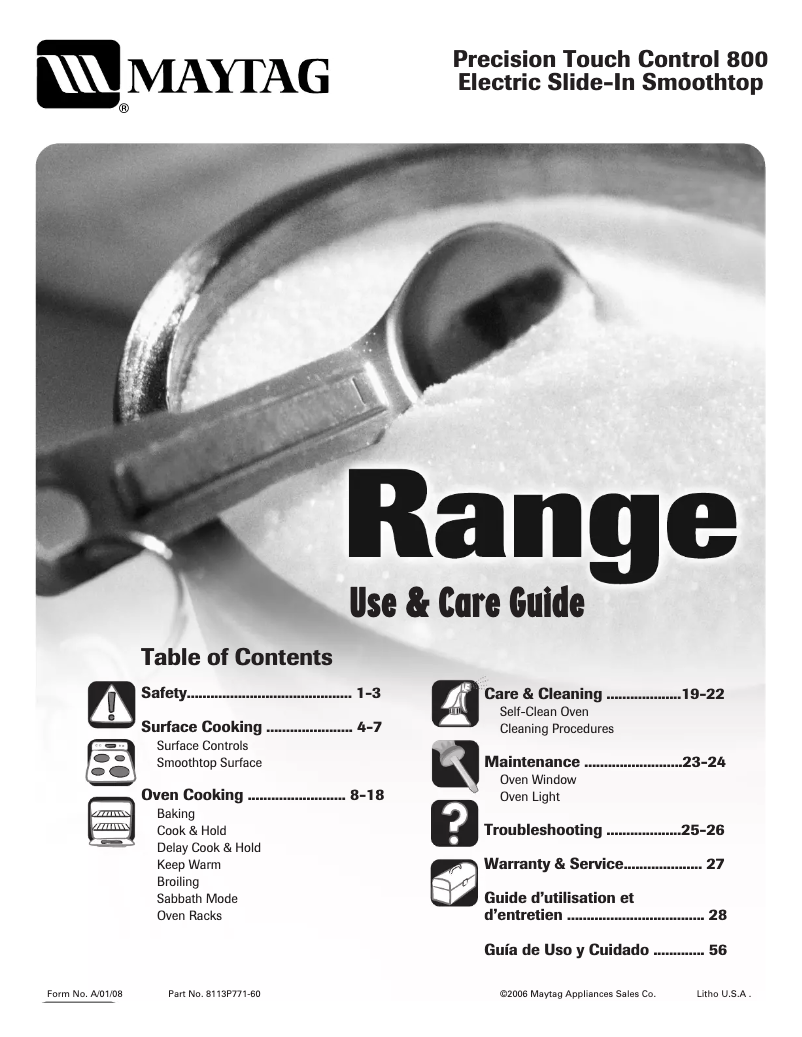 Page n°1 - Manuel utilisateur Maytag MES5875BCB