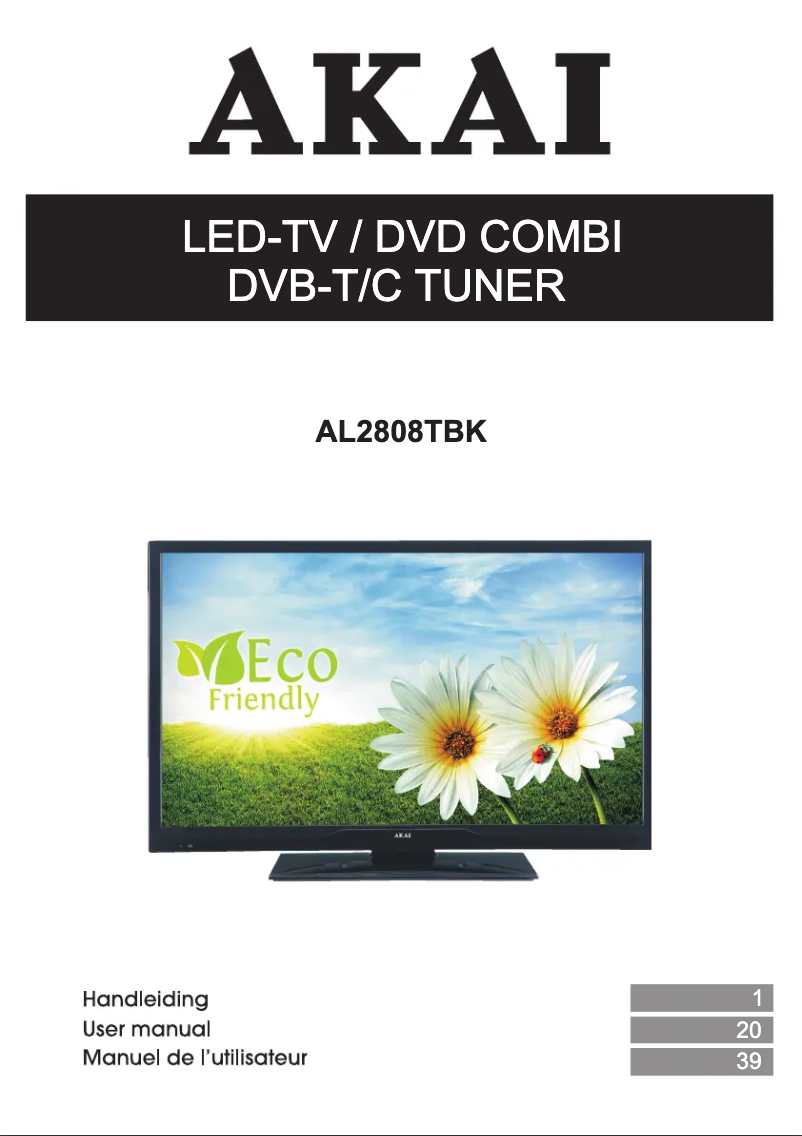 Image de la première page du manuel de l'appareil AL2808TBK