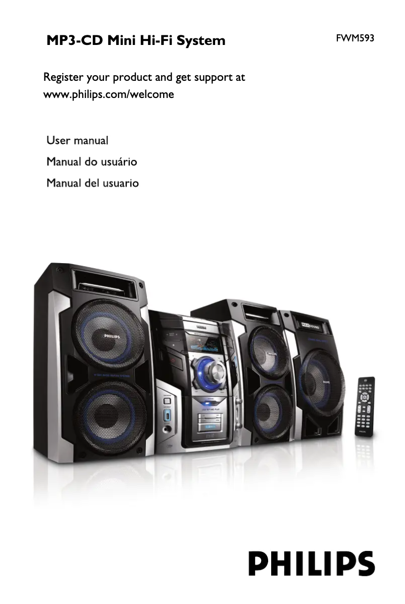 Page 1 de la notice Manuel utilisateur Philips FWM593