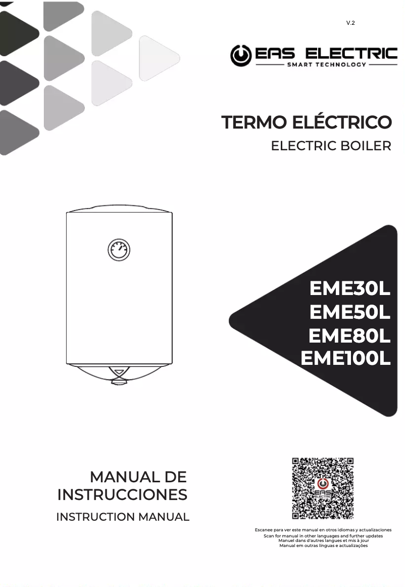 Page 1 de la notice Manuel utilisateur EAS Electric EME50L