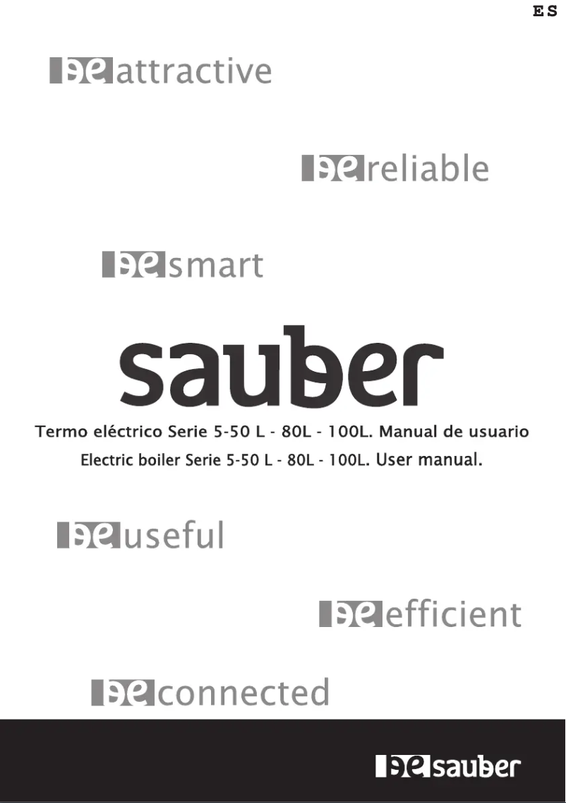 Page 1 de la notice Manuel utilisateur Sauber SERIE 5-50L