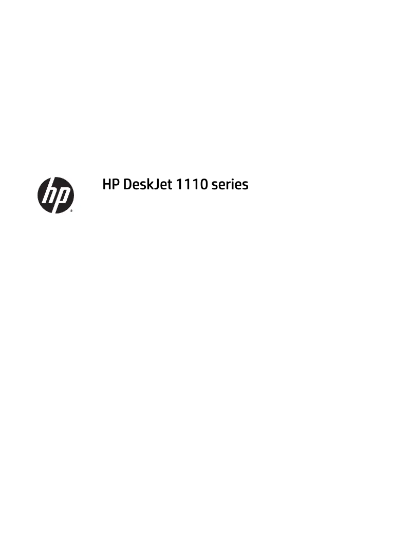 Image de la première page du manuel de l'appareil Deskjet 1115