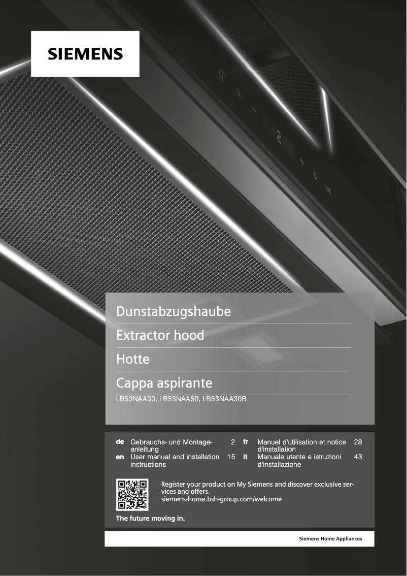 Page n°1 - Guide d'installation Siemens LB53NAA30B