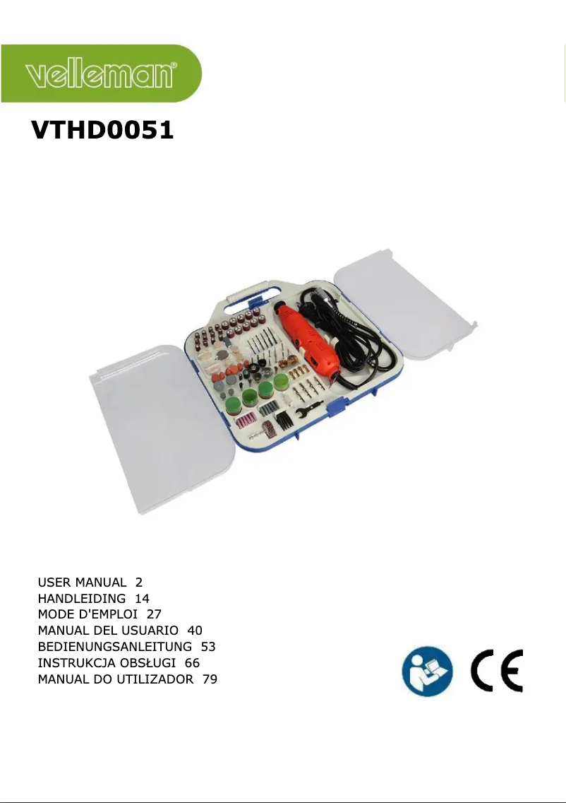 Página 1 del manual Manual de usuario Velleman VTHD0051