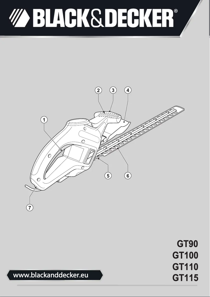 Page n°1 - Manuel utilisateur Black & Decker GT90