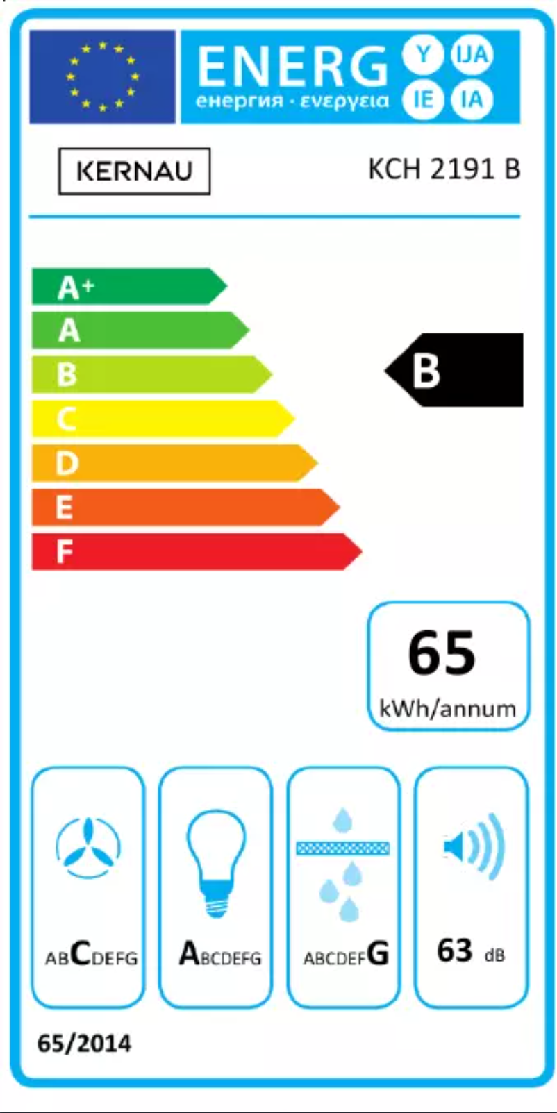 Page n°1 - Label énergétique Kernau KCH 2191 B
