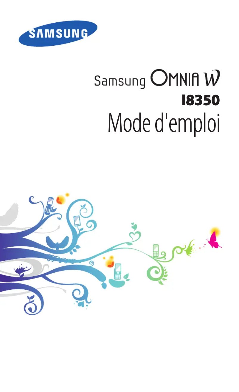 Image de la première page du manuel de l'appareil Omnia W
