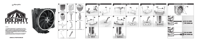 Page 1 de la notice Manuel utilisateur Alpenföhn Dolomit Advanced