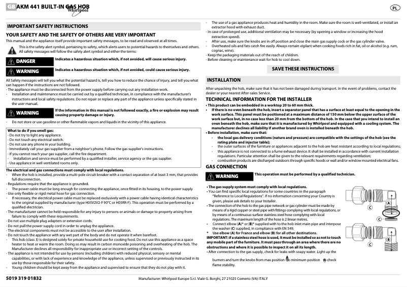 Image de la première page du manuel de l'appareil AKM 441/NB