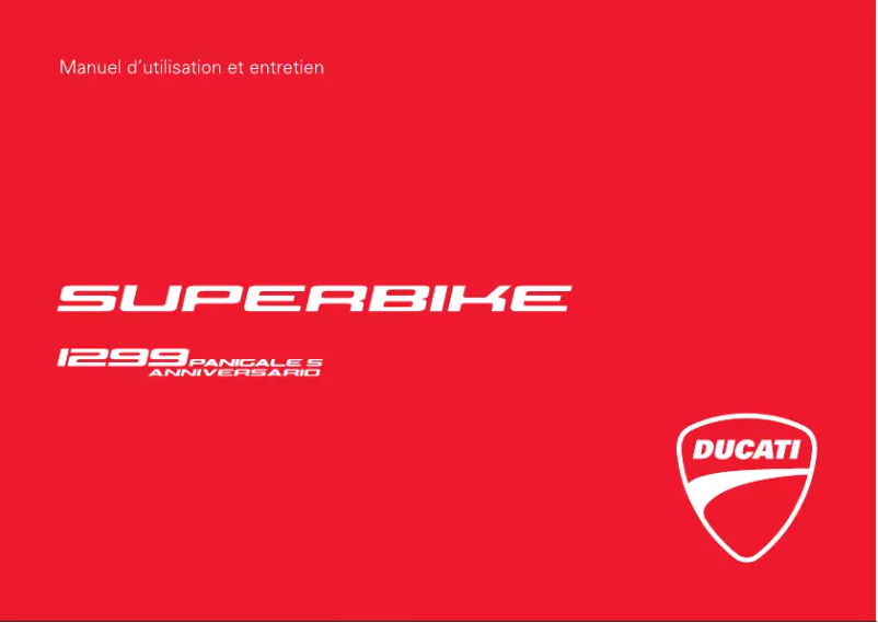 Page 1 de la notice Manuel utilisateur Ducati 1299 Panigale S Anniversario (2017)