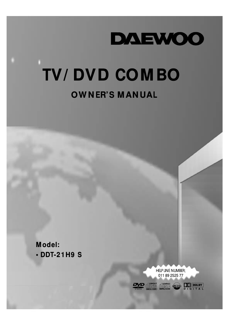 Image de la première page du manuel de l'appareil DDT-21H9