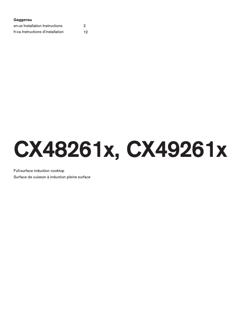 Image de la première page du manuel de l'appareil CX482612