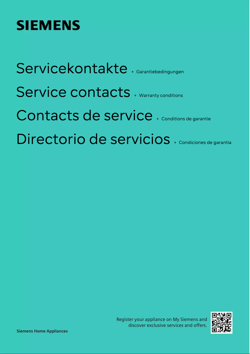 Page n°1 - Guide d'installation Siemens EQ.900 TQ903R09