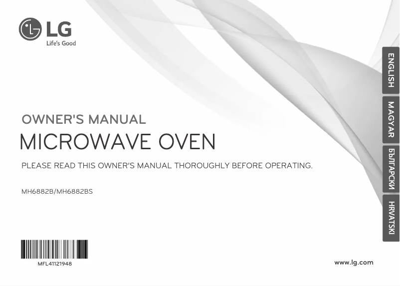 Page n°1 - Manuel utilisateur LG MH6882BS