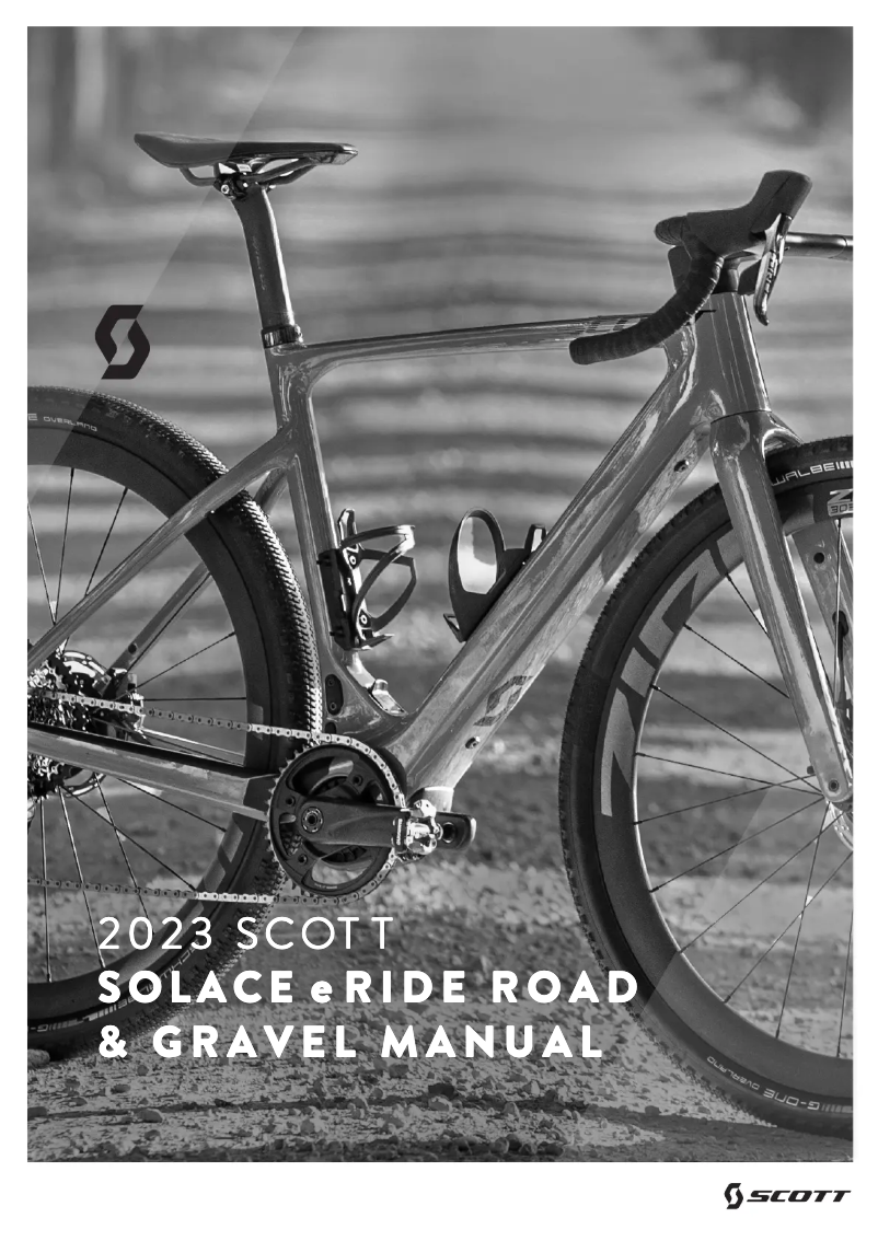 Image de la première page du manuel de l'appareil Solace Gravel eRIDE 30
