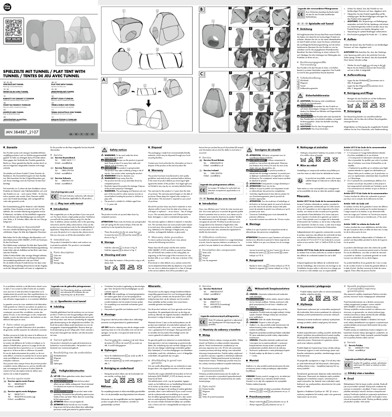 Página 1 del manual Manual de usuario Playtive HG07412A