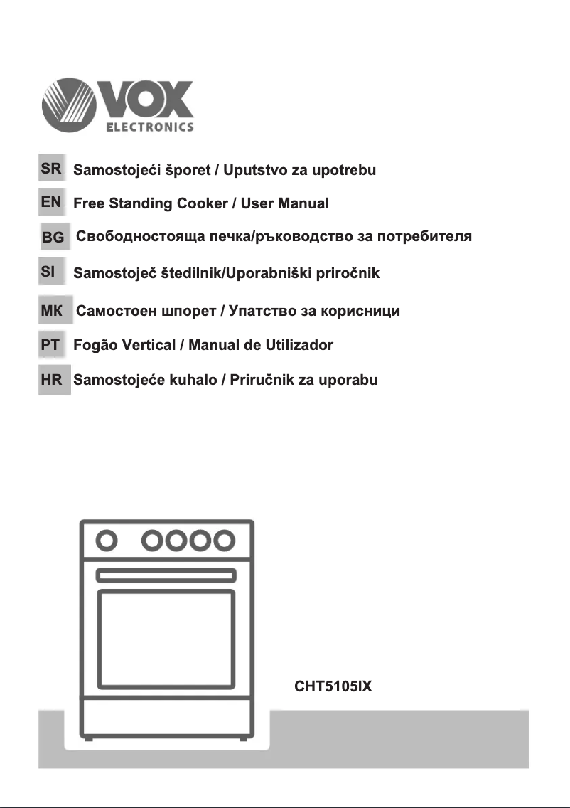 Page 1 of the manual User Manual VOX CHT 5105 IX