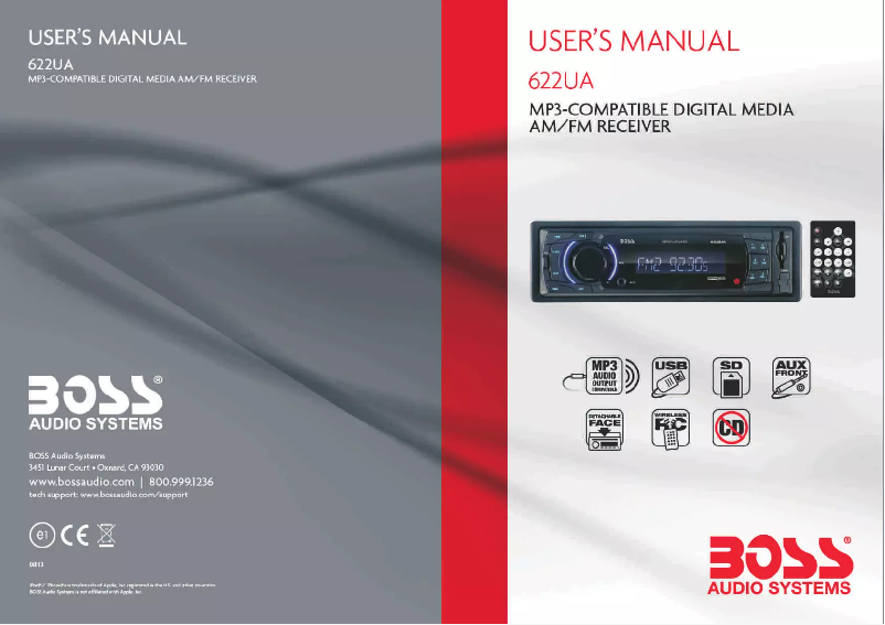 Page 1 de la notice Manuel utilisateur Boss 622UA