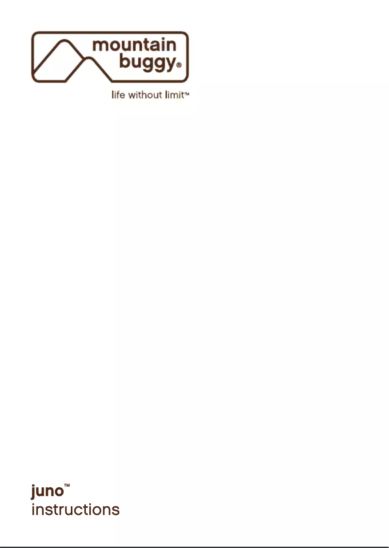 Page n°1 - Manuel utilisateur Mountain Buggy Juno