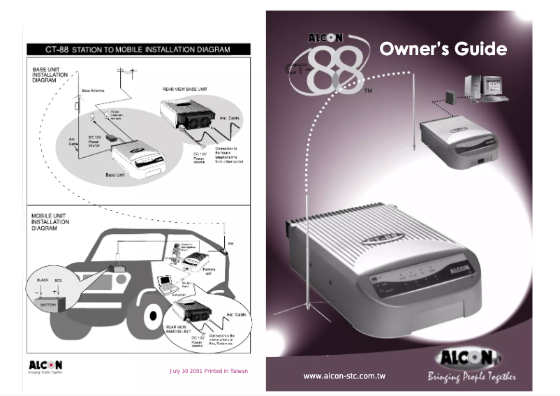 Imagen de la primera página del manual del dispositivo CT88