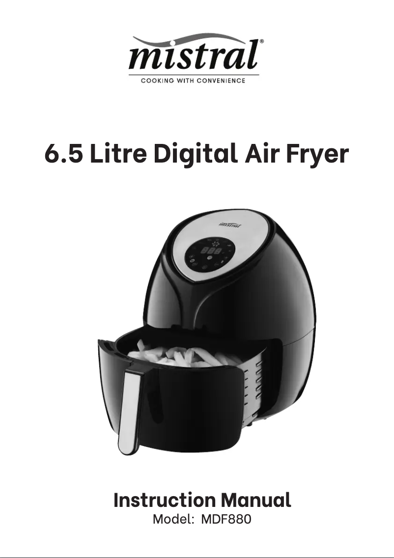 Page 1 de la notice Manuel utilisateur Mistral MDF880