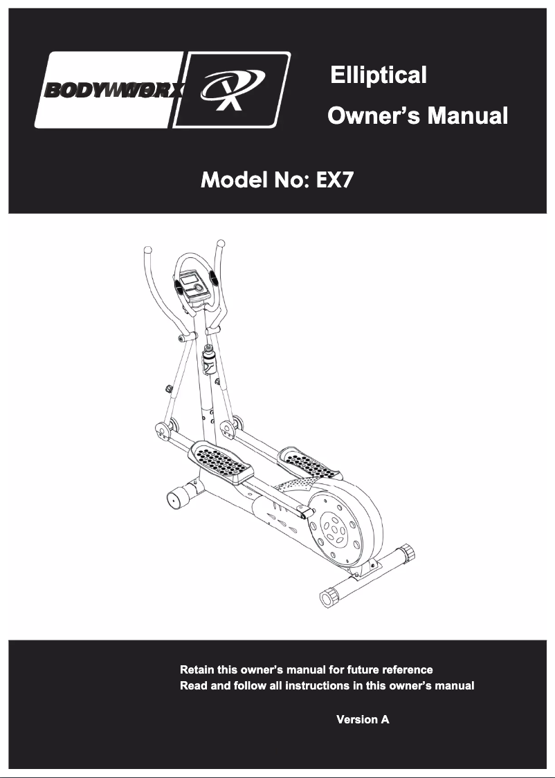 Page n°1 - Manuel utilisateur Bodyworx EX7