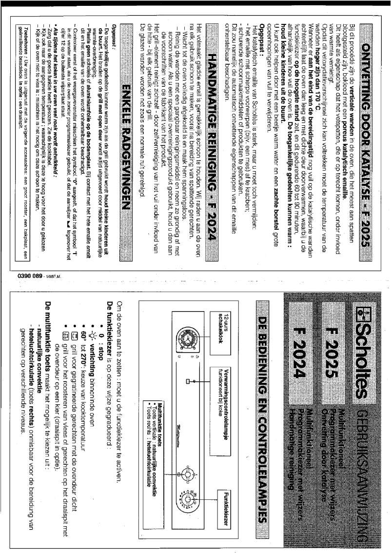 Image de la première page du manuel de l'appareil F 2024