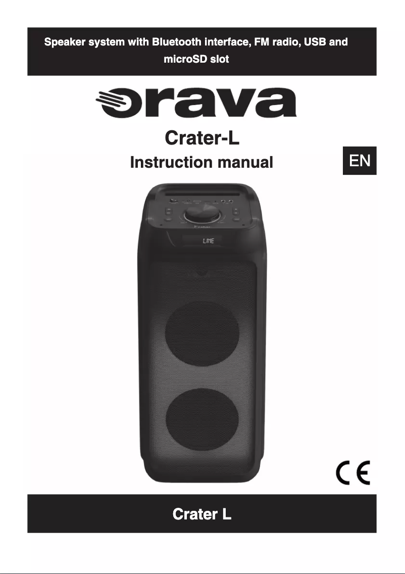 Image de la première page du manuel de l'appareil Crater L