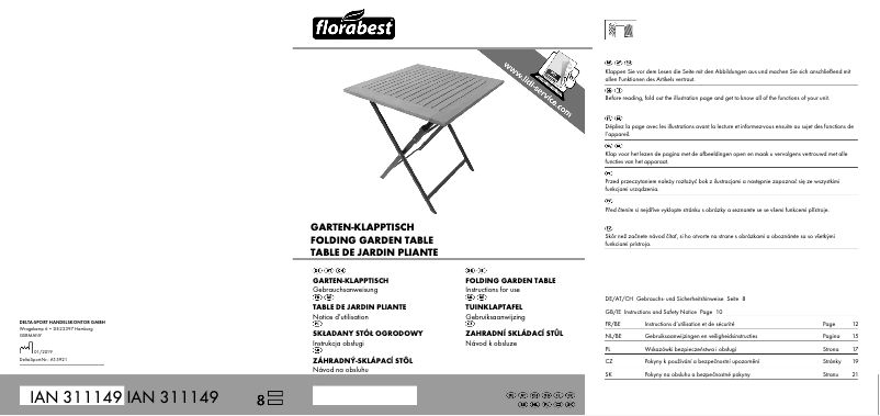 Página 1 del manual Manual de usuario Florabest IAN 311149