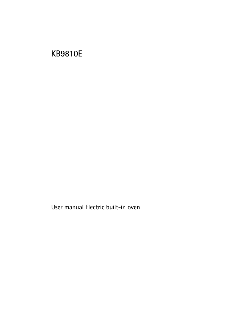 Imagen de la primera página del manual del dispositivo KB9810E-M