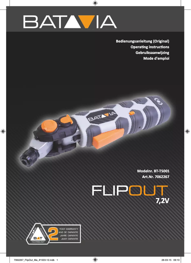 Página 1 del manual Manual de usuario Batavia FlipOut