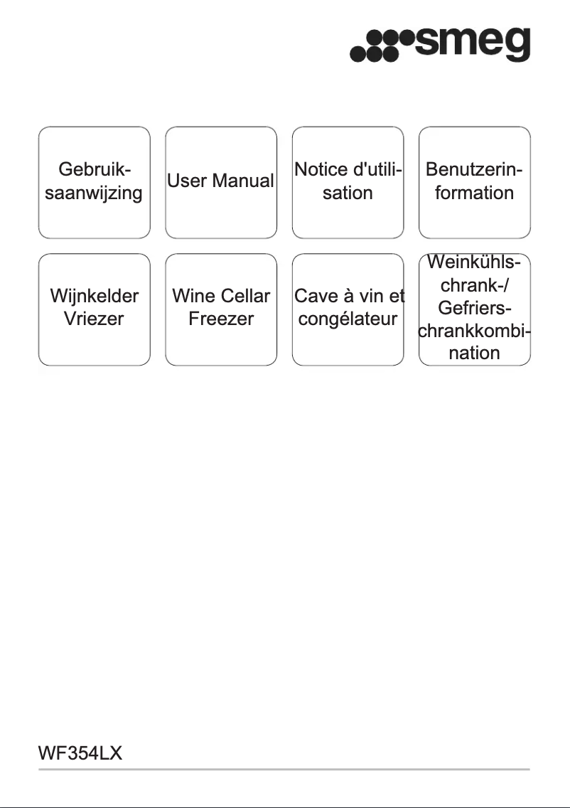Page 1 de la notice Manuel utilisateur Smeg WF354LX