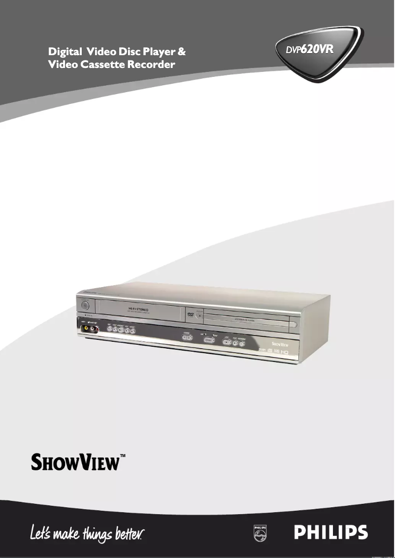 Imagen de la primera página del manual del dispositivo DVP620VR